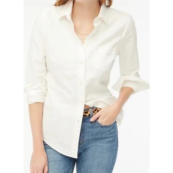 J. Crew Factory Tops - J. Crew Factory Signature  Shirt Button Up White NWT M